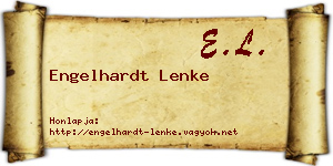 Engelhardt Lenke névjegykártya